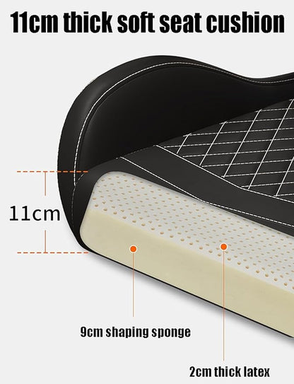 Ergonomic Office Chair with Massager and Footrest Gaming Racing Chair