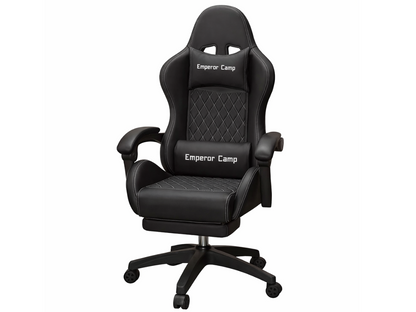 Ergonomic Office Chair with Massager and Footrest Gaming Racing Chair