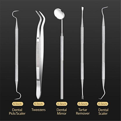 Essential Dental Hygiene Tool Kit 5pc