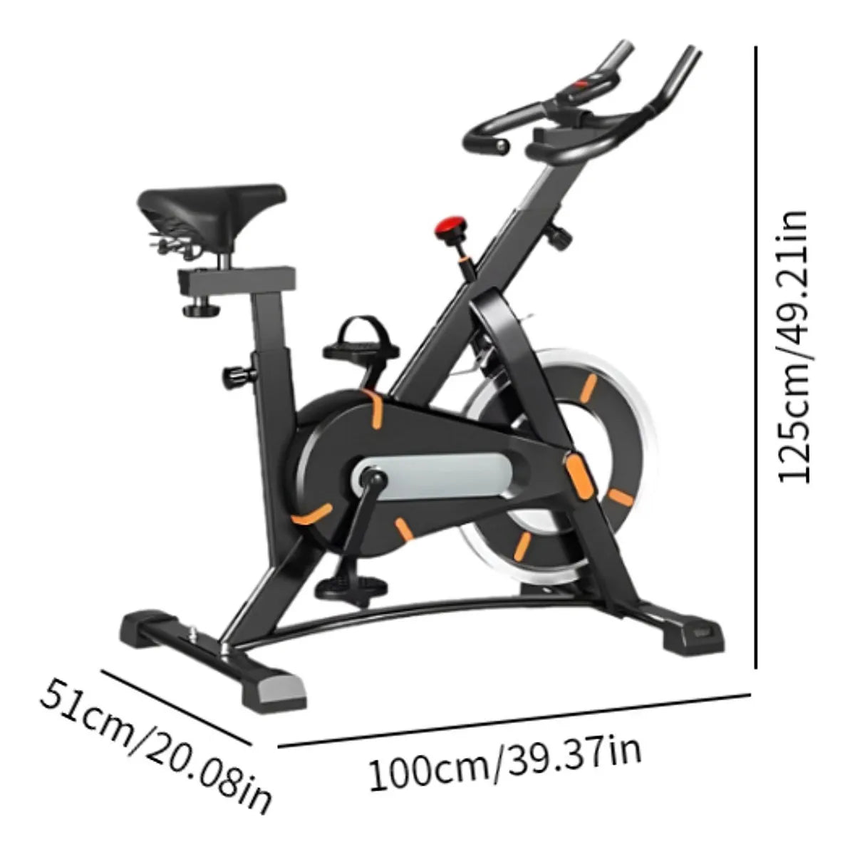 Adjustable Exercise Bike Spin Bike Heavy Duty