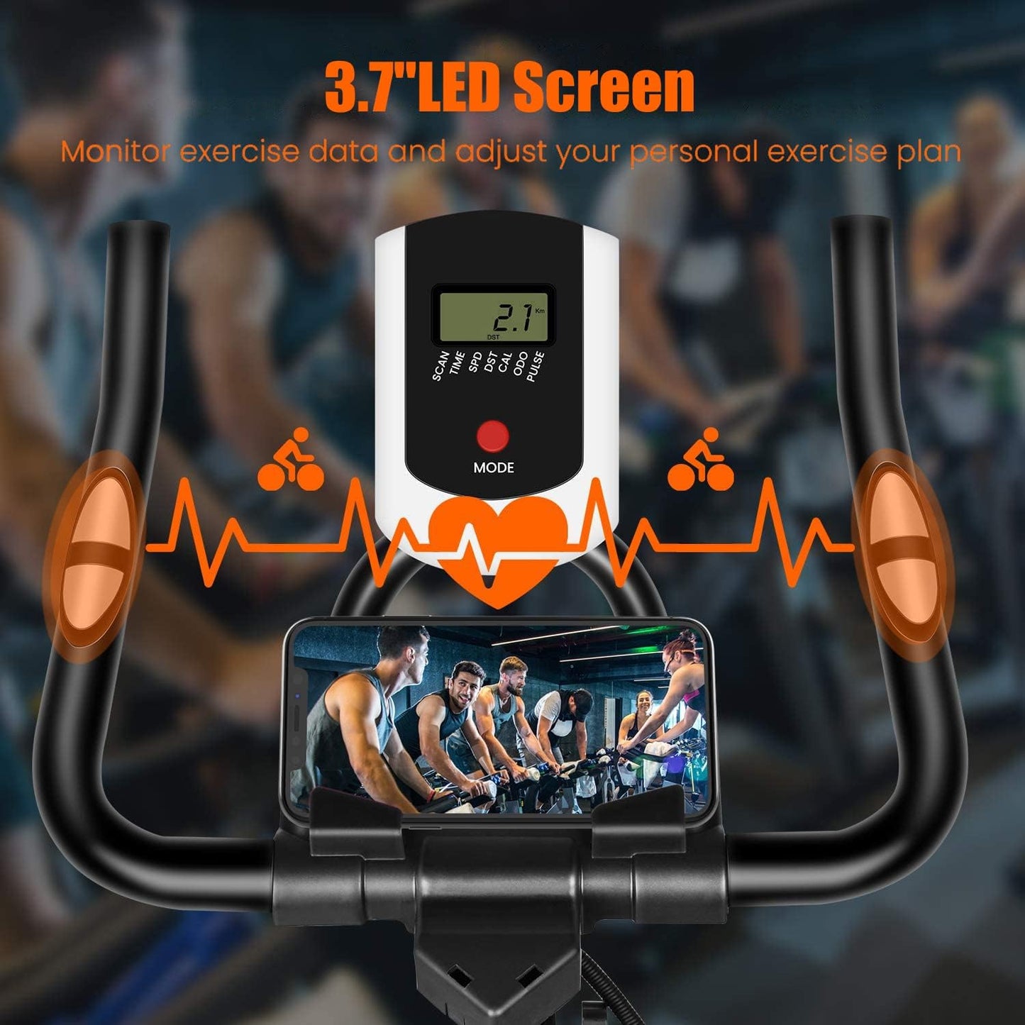 Exercise Bike Spin Bike with Heart Rate Monitor