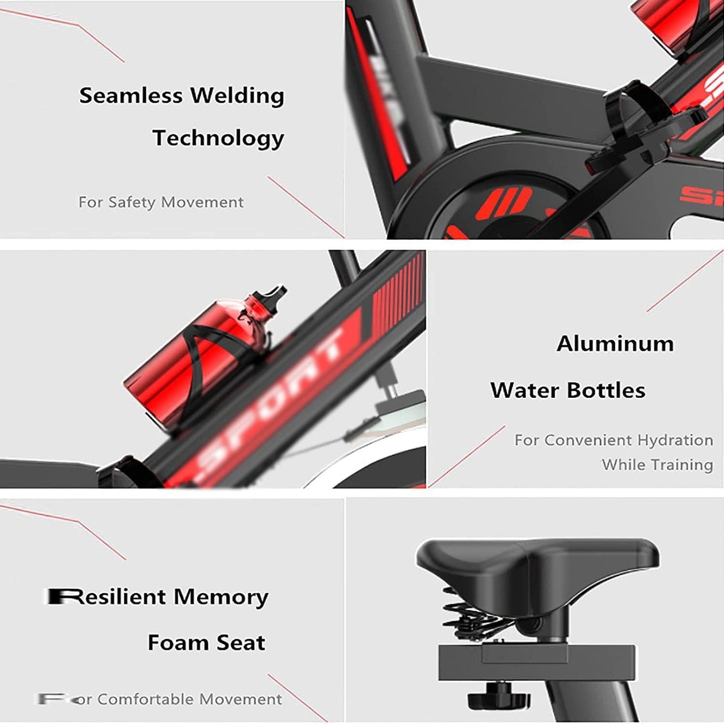 Exercise Bike Spin Bike with Heart Rate Monitor