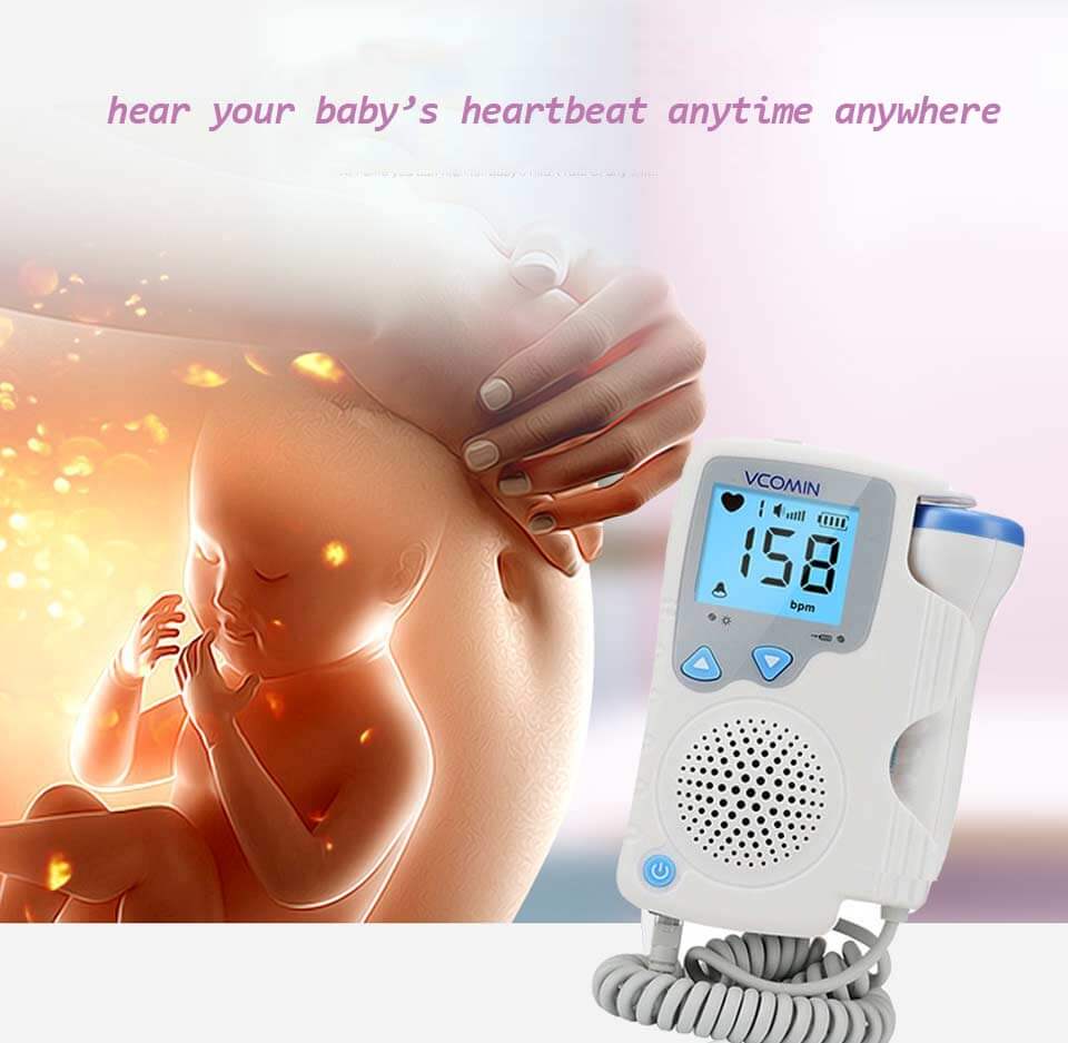 Fetal Doppler Baby Heart Rate Monitor Home Sonar Doppler Stethoscop - The Shopsite