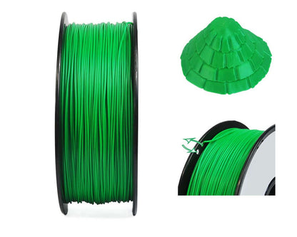 Close up PLA filament strand