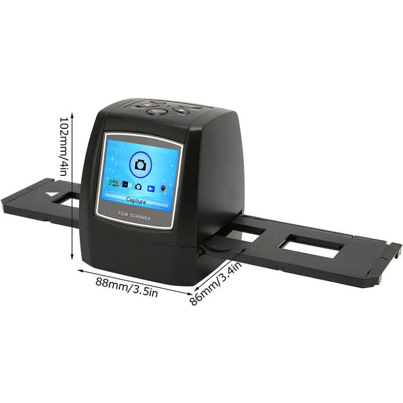 Film scanner with preview LCD
