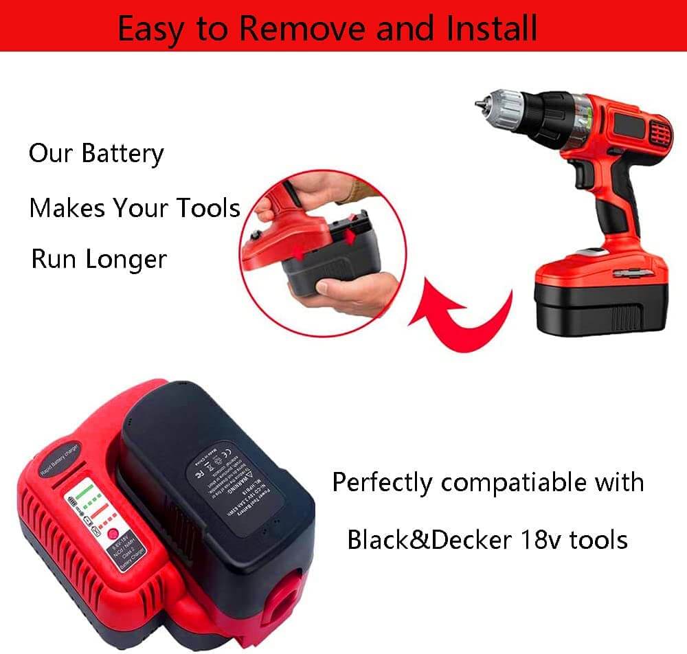 Black and Decker Battery 18v 3000mAh - The Shopsite