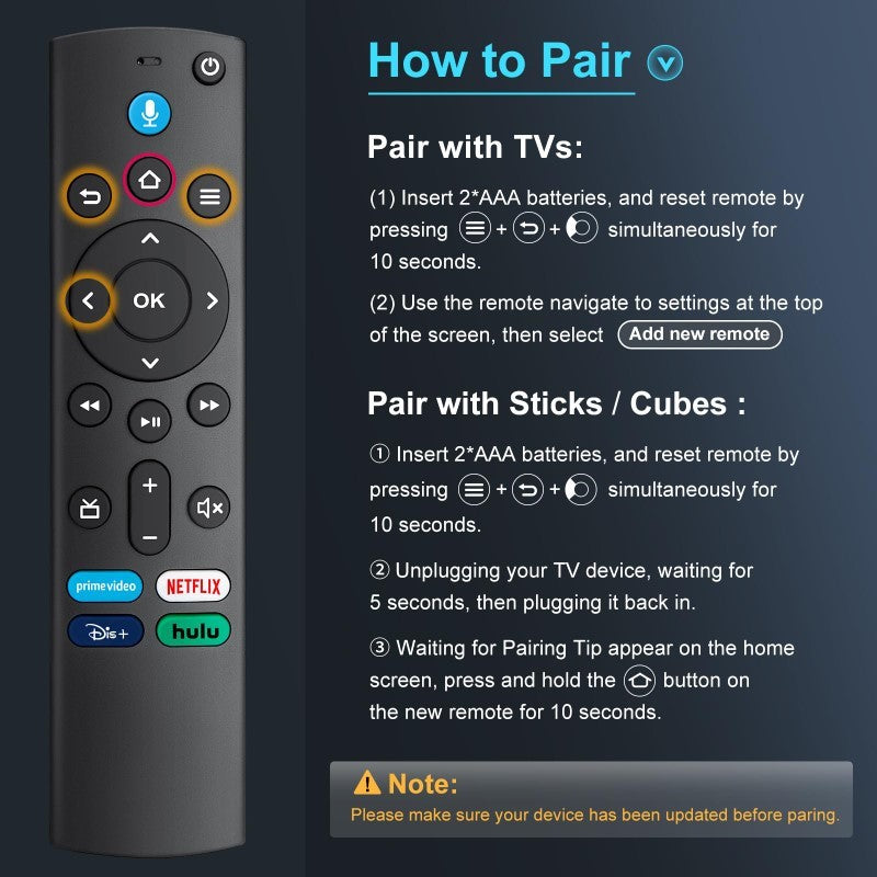 Remote Control for Amazon Fire TV Stick