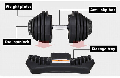 Adjustable Weights Dumbbell Set 40Kg Pair