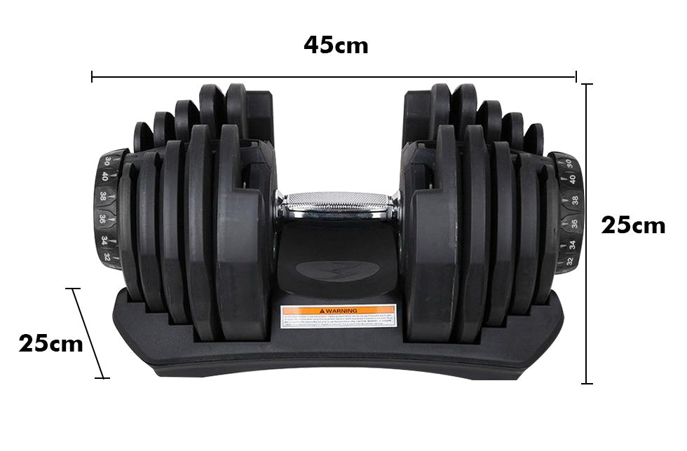 Adjustable Weights Dumbbell Set 40Kg Pair
