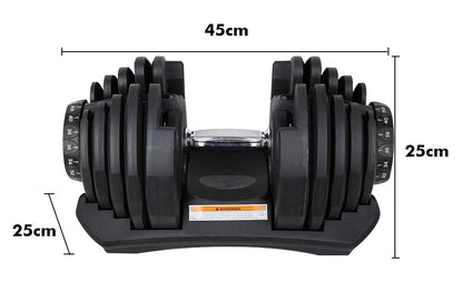 Adjustable Weights Dumbbell Set 40Kg Pair