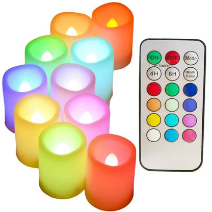 Flameless Candles Battery Operated With Remote - The Shopsite