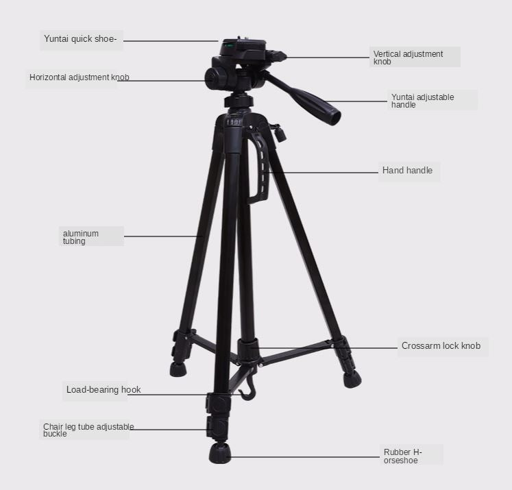 Universal Camera Tripod 1.43m adjustable height - The Shopsite