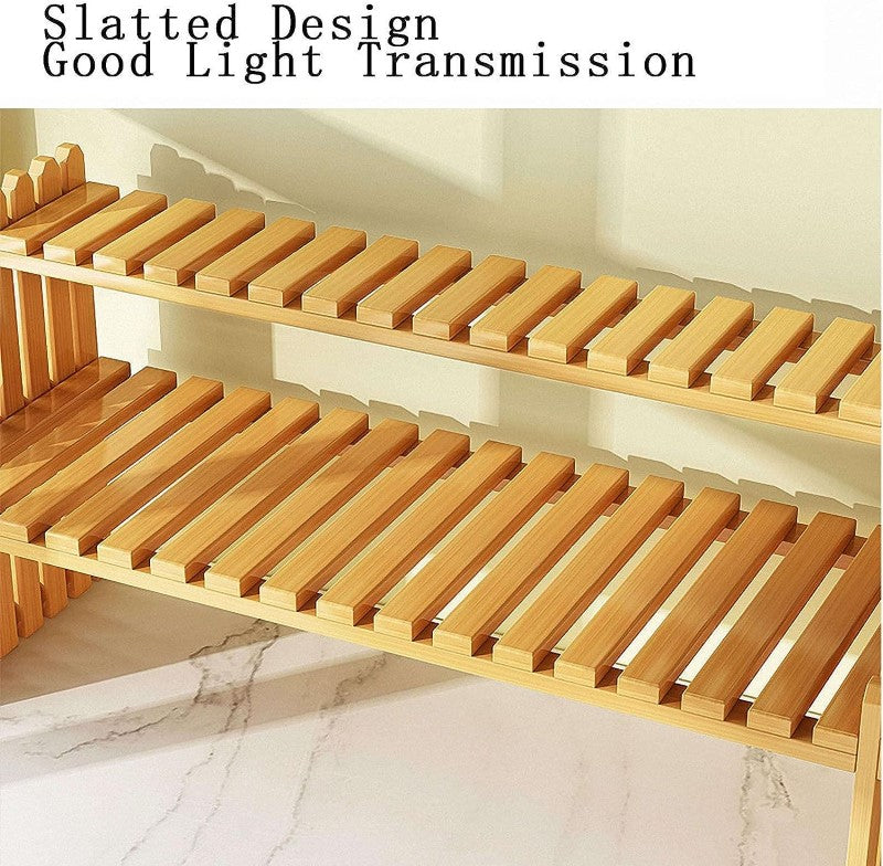 3 Tier Bamboo Plant Stand Indoor Pland Shelf for Plants