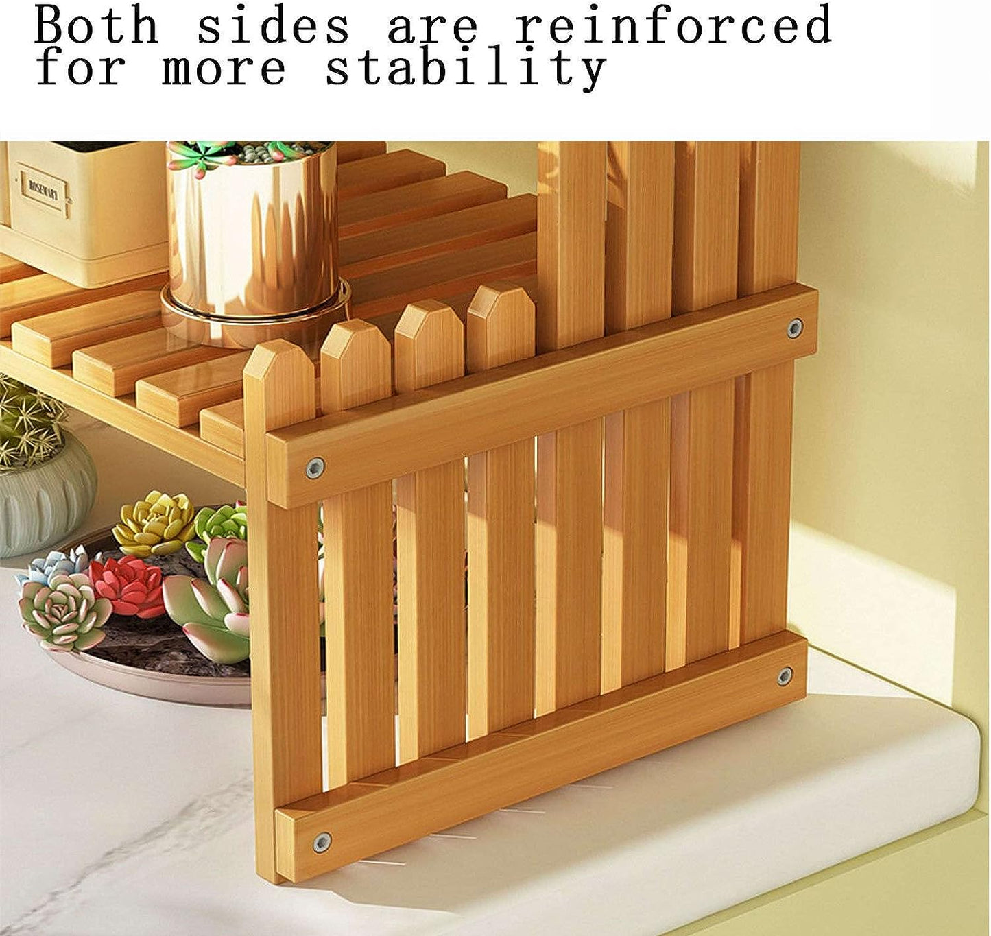 Flower Rack Bamboo Plant Stand