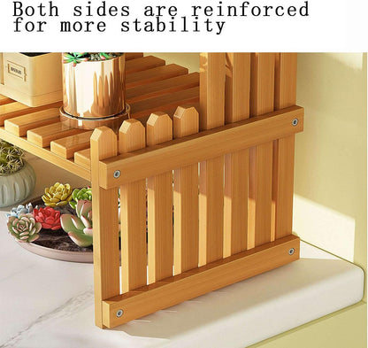 Flower Rack Bamboo Plant Stand
