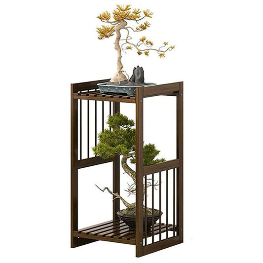 bamboo plant pot stand