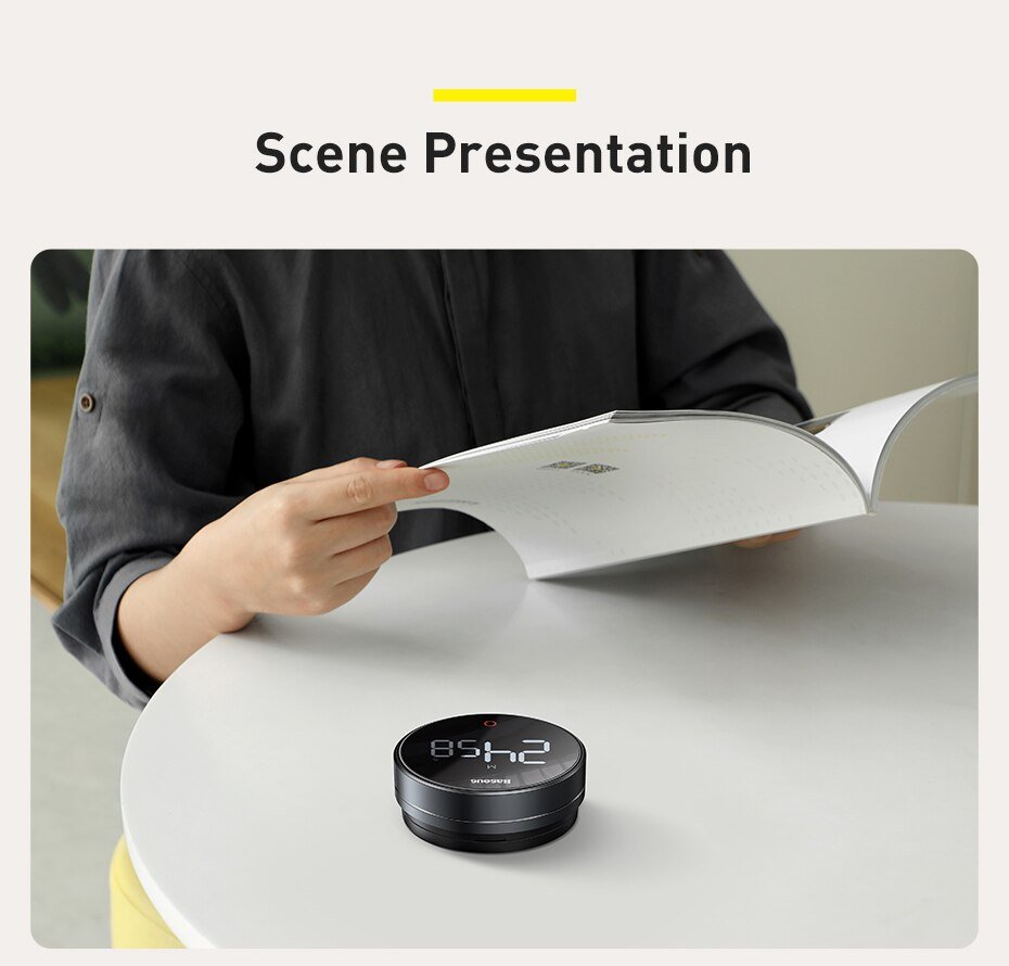 Digital Countdown Timer Alarm Clock Led Display for Kitchen Cooking Yoga Study