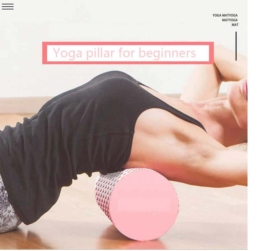 Foam Roller Yoga Roller 60cm Pink - The Shopsite