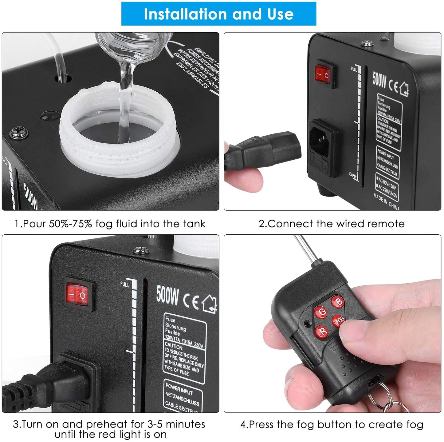 Smoke Machine - With Blue Ice Effect