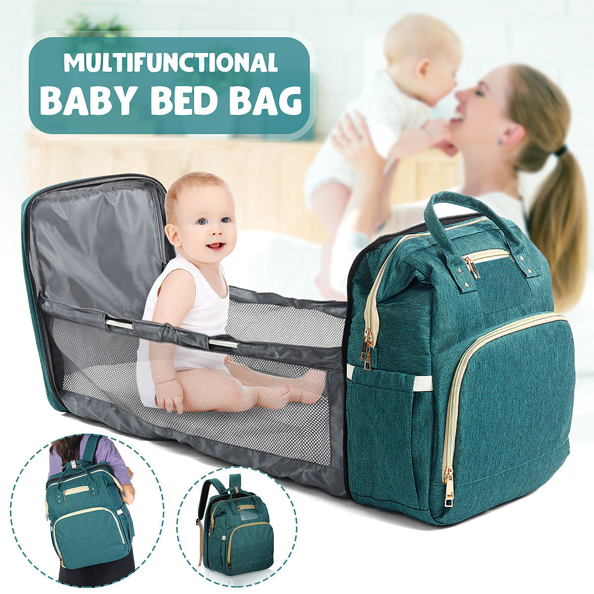 Nappy Bag Mummy Bag 5 in 1 Nappy bag