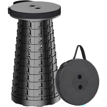 Folding telescopic stool open