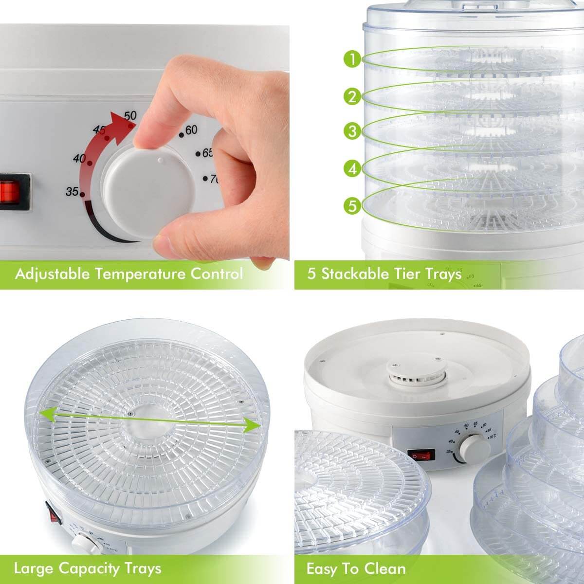 Portable Electric Food Dehydrator Machine