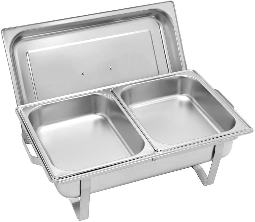 Chafing Dish Food Warmer Double 11L Stainless Steel - The Shopsite
