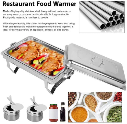 Chafing dish with lid and handles