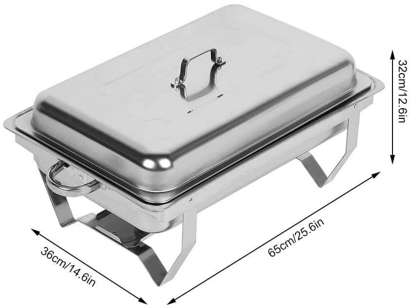 Buffet food warmer setup