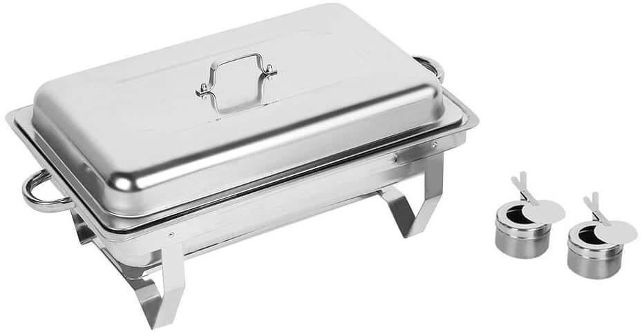 Fuel burners under chafing dish