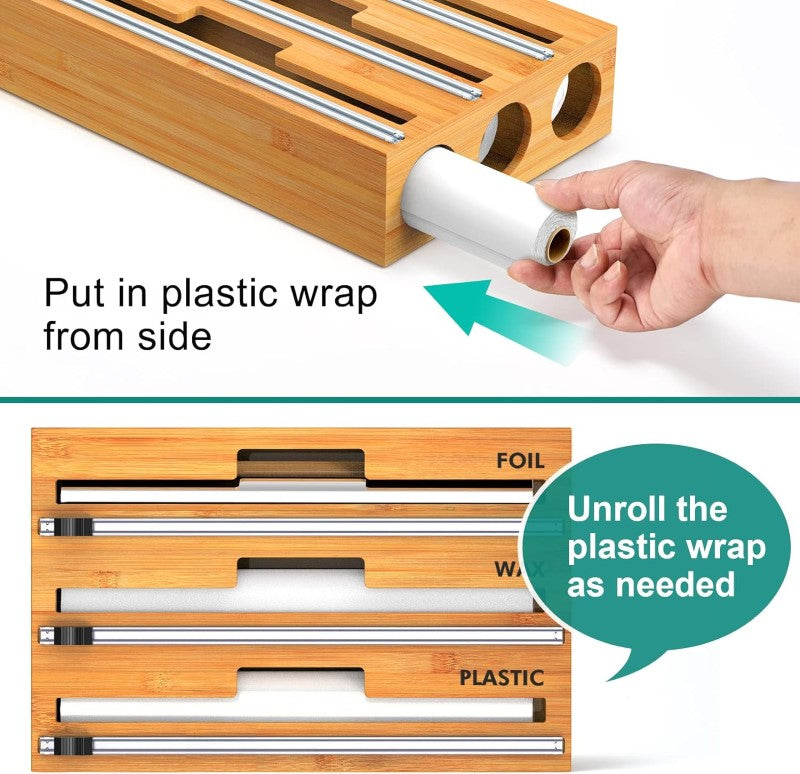 Wax paper roll holder