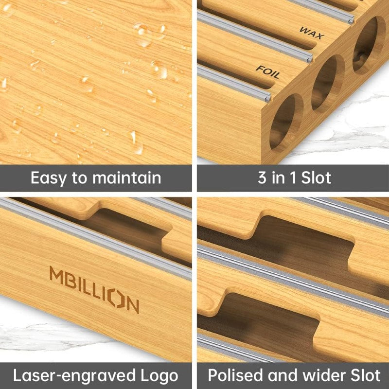 Bamboo kitchen organizer