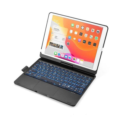 iPad 9th 8th 7th 10.2" 2021 2020 2019 360 Rotatable Backlit Bluetooth Keyboard