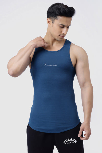 Ribbed Tank Teal