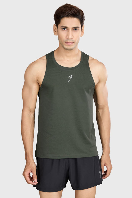 Pulse Running Tank Olive