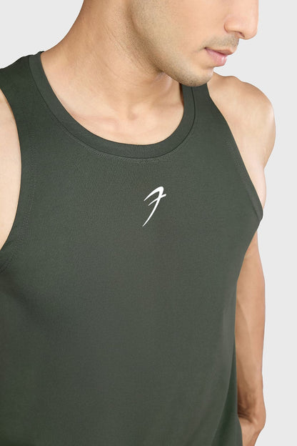 Pulse Running Tank Olive