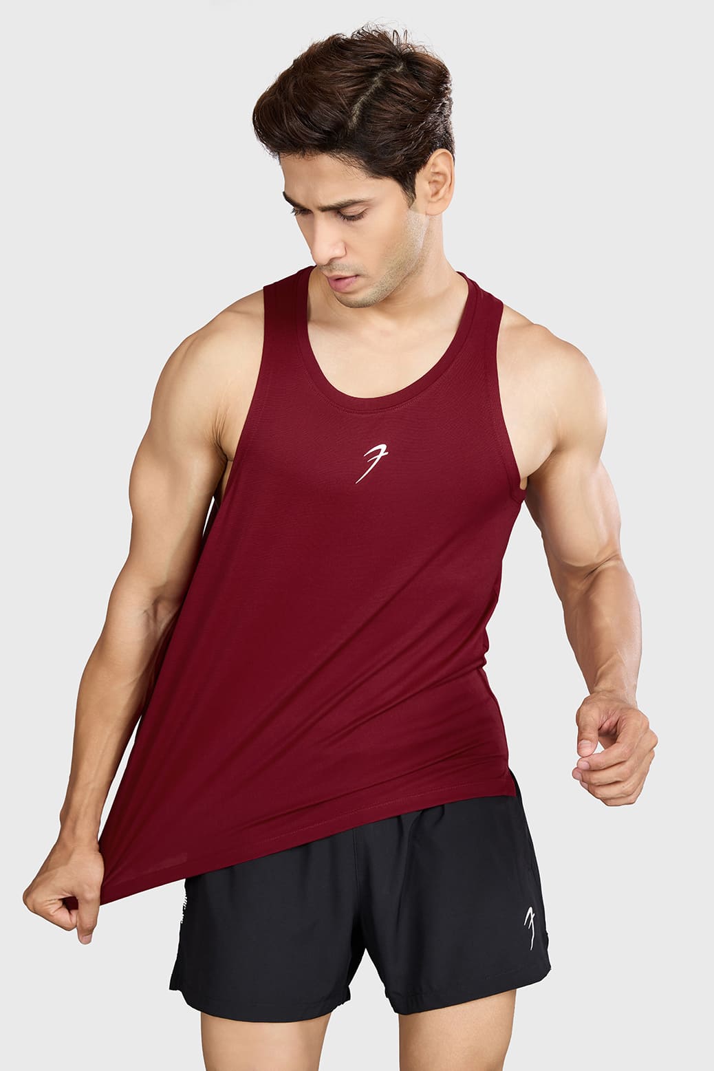 Pulse Running Tank Deep Red