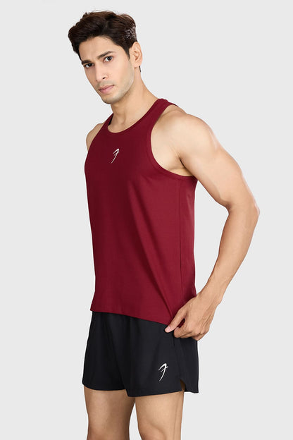 Pulse Running Tank Deep Red