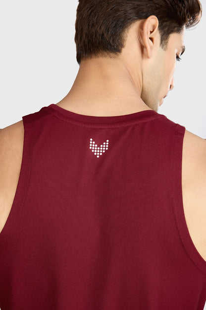 Pulse Running Tank Deep Red