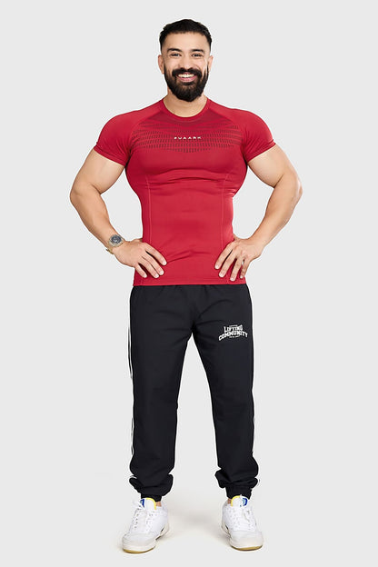 Power Seamless T-shirt Red/ Fuaark