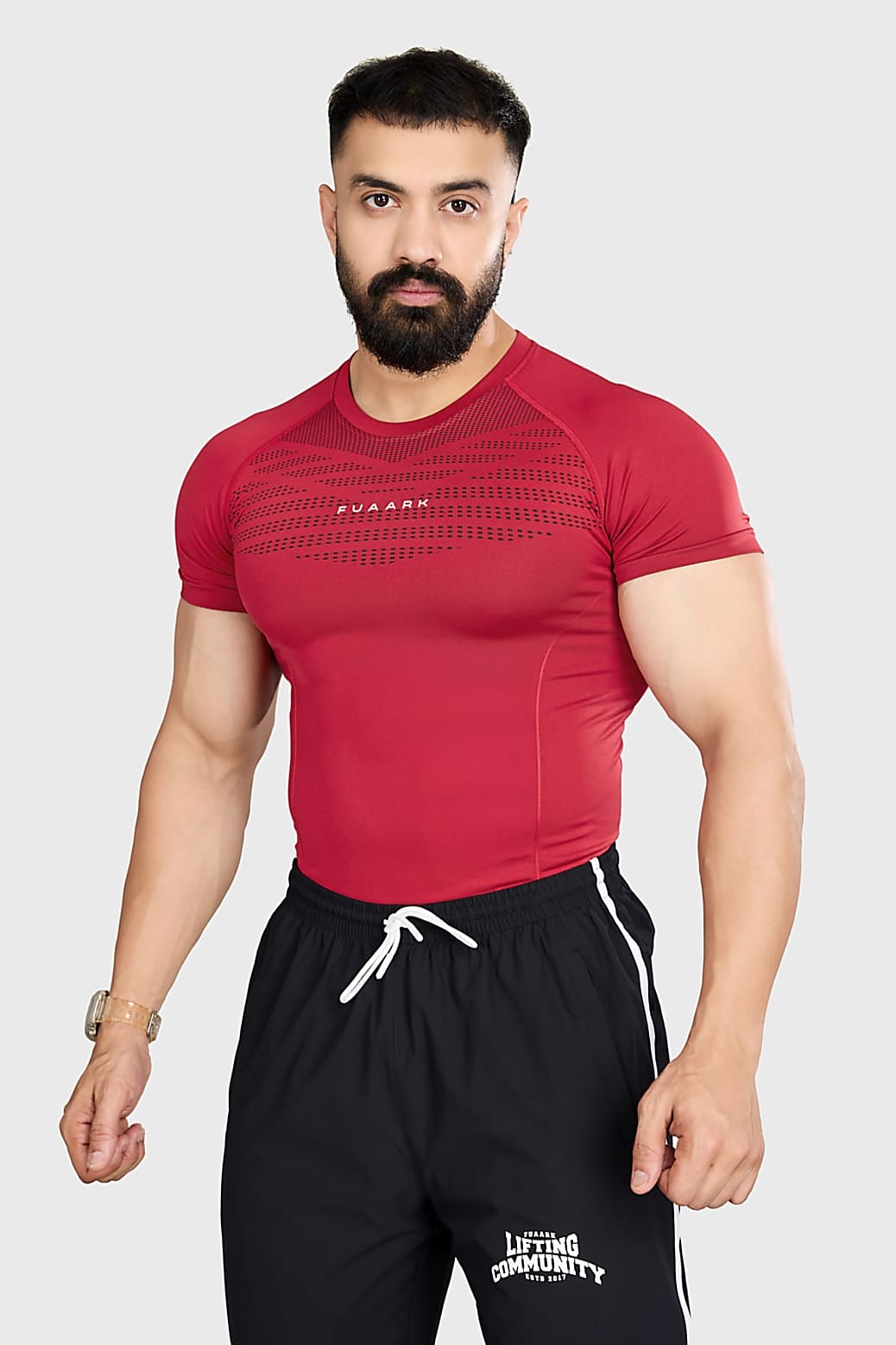 Power Seamless T-shirt Red/ Fuaark
