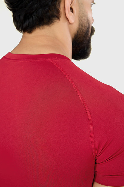 Power Seamless T-shirt Red/ Fuaark