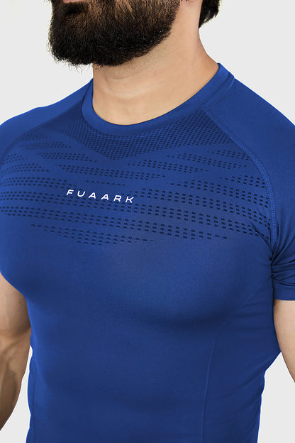 Power Seamless T-shirt Blue/ Fuaark
