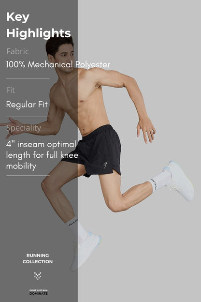 Pulse 4" Running Shorts Black