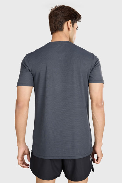 Checks Running T-shirt Grey
