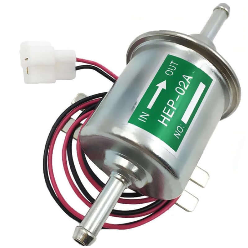 Electric Fuel Pump 2V Heavy Duty Electric Fuel Pump Metal Solid Petrol 12 Volts - The Shopsite