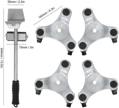 metal and plastic furniture lifter