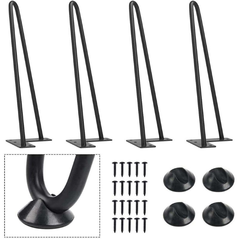 Hairpin Leg Table Legs 12inch 4pcs - The Shopsite