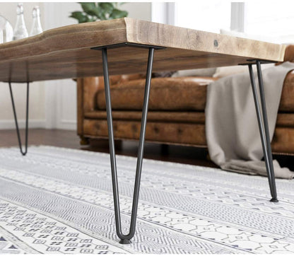 Powder coated hairpin legs