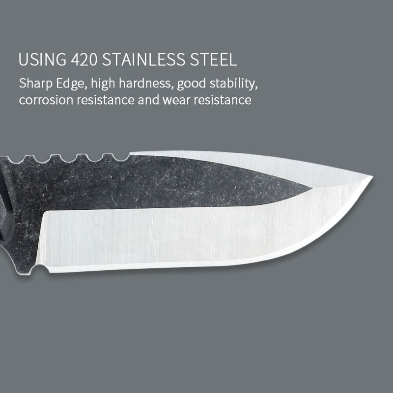 Tactical Fixed Bade Knife G10 Handle Hunting Fishing